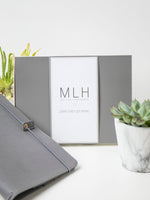 Dark Grey PU Leather A5 Journal Holder - My Life Handmade