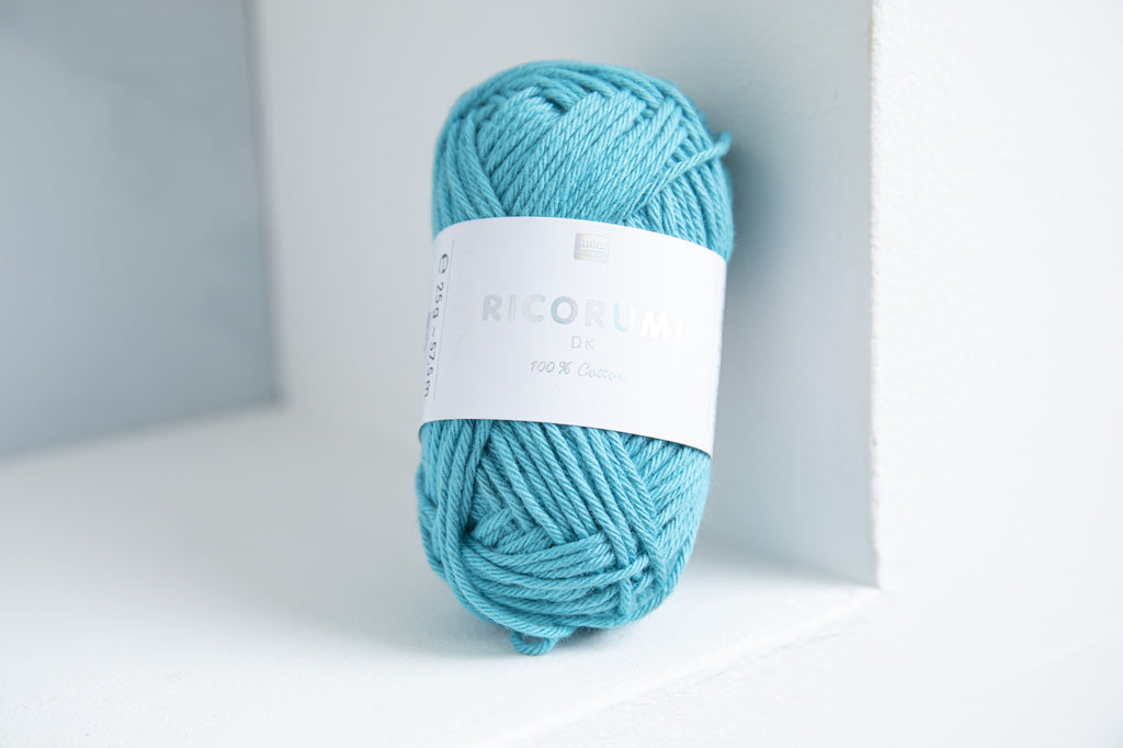 Rico: Turquoise Cotton Yarn 25g