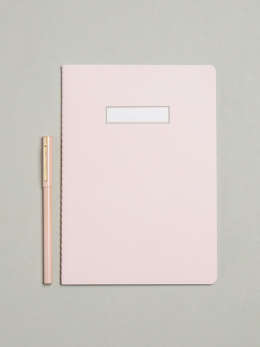 Pink A5 Lined Luxury Notebook - My Life Handmade